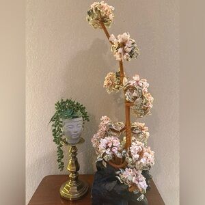 Vintage Boho Copper Wire Bonsai Tree